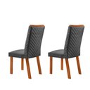 Ver imagem 3 de Conjunto com 2 Cadeiras Lira Mdf para Sala de Jantar Moderna Mobília