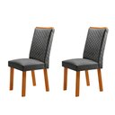 Ver imagem 1 de Conjunto com 2 Cadeiras Lira Mdf para Sala de Jantar Moderna Mobília