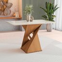 Ver imagem 6 de Conjunto Sala de Jantar Luna Kappesberg 4 Cadeiras Veludo Titanio
