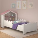 Ver imagem 2 de Cama de Criança Magia Juvenil Branco/rosa