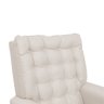 Poltrona de Amamentação Manuela com Puff Bebê Completo: Boucle Natural - 4