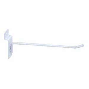 Kit com 10 Ganchos para Painel Canaletado 15 Cm – Cor Branco