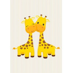 Kit Três Quadros Safari Leão, Girafa e Zebra - 4