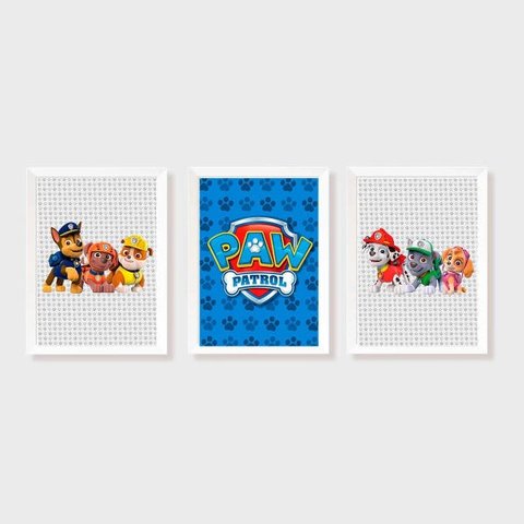 Kit Três Quadros Patrulha Canina - Paw Patrol