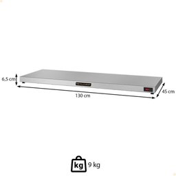 Mesa Quente Pista Aquecida Aço Inox Metalcubas Temperatura Regulável 120x45cm Pam 1300 220v - 2