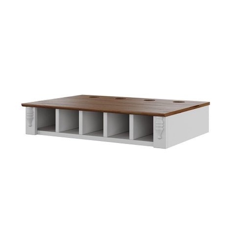 Armário de Cozinha Garrafeiro M550620 sem Porta sem Gavetas 76cm Branca Linz Móveis
