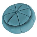 Ver imagem 3 de Puff da Vinci 65 Cm Palito Suede Slk Decor Marinho Amara Azul Turquesa