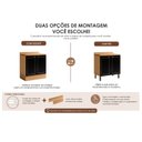 Ver mais imagens de Balcão para Cozinha 80cm com 2 Portas e Tampo Conecta Frise Yescasa Cinamomo/Preto