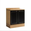 Ver imagem 2 de Balcão para Cozinha 80cm com 2 Portas e Tampo Conecta Frise Yescasa Cinamomo/Preto