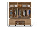 Ver imagem 3 de Roupeiro / Guarda Roupas Diam Triplex 2.40m com Espelho Casal Amplo Espaço Interno e Gavetas com Cha