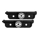 Ver imagem 1 de Fechadura Cadeado Porta de Aço Lateral - Par Preta - Dovale - 87002