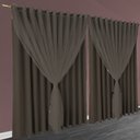Ver imagem 1 de Cortina Blackout Blecaute Miami Quarto 5,50 X 2,80 Marrom