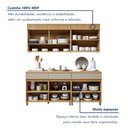 Ver imagem 7 de Cozinha Completa Modulada 4 Peças 7 Portas 3 Gavetas 100% Mdf Realeza Premium