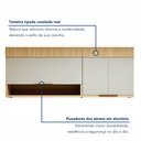 Ver imagem 5 de Cozinha Completa Modulada 4 Peças 7 Portas 3 Gavetas 100% Mdf Realeza Premium