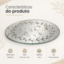 Ver imagem 5 de Centro de Mesa Prato de Vidro Espelhado Oval A1XD29XL18CM Vênus Victrix