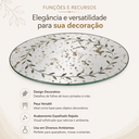 Ver imagem 7 de Centro de Mesa Prato de Vidro Espelhado Oval A1XD29XL18CM Vênus Victrix