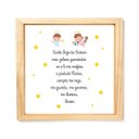 Ver imagem 4 de Quadro Decorativo Infantil Santo Anjo com Estrelinha:branco