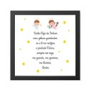 Ver imagem 2 de Quadro Decorativo Infantil Santo Anjo com Estrelinha:branco