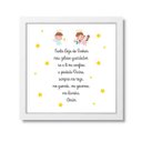 Ver imagem 1 de Quadro Decorativo Infantil Santo Anjo com Estrelinha:branco