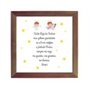 Ver imagem 3 de Quadro Decorativo Infantil Santo Anjo com Estrelinha:branco