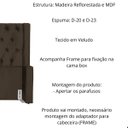 Ver imagem 3 de Cabeceira de Cama Box Estofada 195 Cm King Emma Veludo
