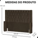 Ver imagem 6 de Cabeceira de Cama Box Estofada 195 Cm King Emma Veludo