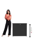 Ver imagem 4 de Armário Baixo para Escritório com 2 Portas Branco/Preto