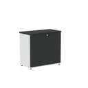 Ver imagem 1 de Armário Baixo para Escritório com 2 Portas Branco/Preto