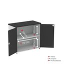 Ver imagem 6 de Armário Baixo para Escritório com 2 Portas Branco/Preto