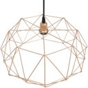 Ver imagem 5 de Pendente Aramado Estádio Grande Cabo 2M Luxo Luminária Lustre Teto Vintage Cobre Rose Gold Lâmpada A