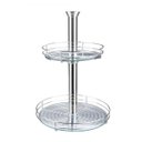 Ver imagem 1 de Fruteira Cromada 2085 com 2 Cestos e Tampo de Vidro Masutti Copat Altura 650 Mm