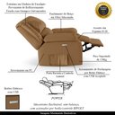 Ver imagem 1 de Poltrona do Papai Reclinável Sala de Cinema Barcelona Elétrica Touch Usb Pu Caramelo G23 Encantum