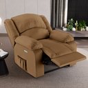 Ver imagem 2 de Poltrona do Papai Reclinável Sala de Cinema Barcelona Elétrica Touch Usb Pu Caramelo G23 Encantum