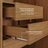 Guarda-Roupa Modulado 2 Portas e Gaveteiro Arani CabeCasa MadeiraOriginals - 6