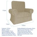 Ver imagem 5 de Poltrona Natalina Papai Noel Santa Claus Suede Bege