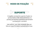 Ver mais imagens de Espelho Grande Corpo Inteiro Lapidado Retangular Decorativo Sala Quarto 100x40 S/ Moldura C/suporte