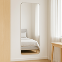 Ver imagem 3 de Espelho Grande Corpo Inteiro Lapidado Retangular Decorativo Sala Quarto 100x40 S/ Moldura C/suporte