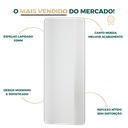 Ver imagem 6 de Espelho Grande Corpo Inteiro Lapidado Retangular Decorativo Sala Quarto 100x40 S/ Moldura C/suporte