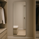 Ver imagem 4 de Espelho Grande Corpo Inteiro Lapidado Retangular Decorativo Sala Quarto 100x40 S/ Moldura C/suporte