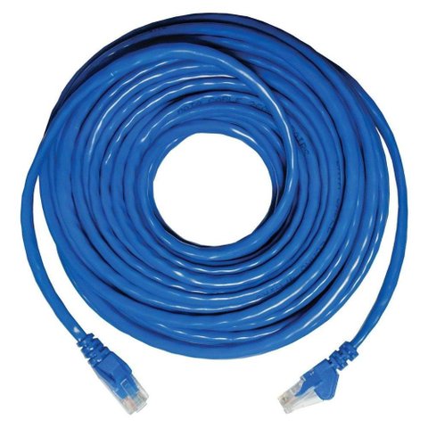 Cabo de Rede Ethernet Lan Rj45 Cat 5 Utp Azul 20 Metros