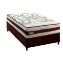 Ver imagem 1 de Conjunto Box Solteiro: Colchão Anatômico Paropas Resiste Double Face Ag D45 + Base Crc Suede Brown