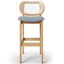Ver imagem 3 de Kit 06 Banquetas Altas para Cozinha Bancada Sala Tela Betta Fixa L02 Suede Cinza - Lyam