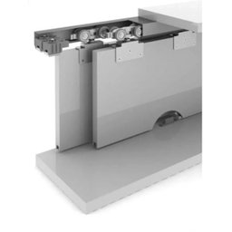 Sistema Deslizante RO 80V 8003 para Portas de Madeira (100 kg) Kit para 01 Porta Rometal - 3