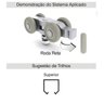 Sistema Deslizante RO 80V 8003 para Portas de Madeira (100 kg) Kit para 01 Porta Rometal - 2