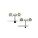 Ver imagem 1 de Sistema Deslizante 4R 25 mm para Portas de Madeira (40 Kg) Kit para 01 Porta Rodinato