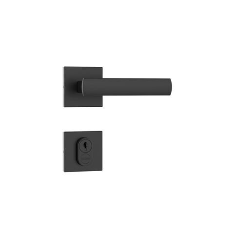 Fechadura Porta Externa 1601/35 Preto Broca 55mm Stam