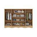 Ver imagem 5 de Cômoda Infantil 125cm 2 Portas com Vidro e 4 Gavetas Doçura Multimóveis Mp4495 Madeirado/off