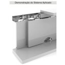 Ver imagem 3 de Sistema Deslizante RO 80U 8002 para Portas de Alumínio (100 Kg) Kit para 01 Porta Rometal