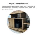 Ver imagem 6 de Rack Moderno para TV até 50 Polegadas MDF 122cm 1 Porta Royal Marrom