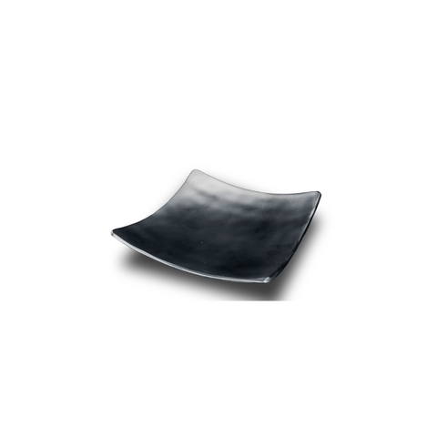 Prato Melamina Quadrado Sushi 29,4x29,4x6,7cm Preto - Mezza